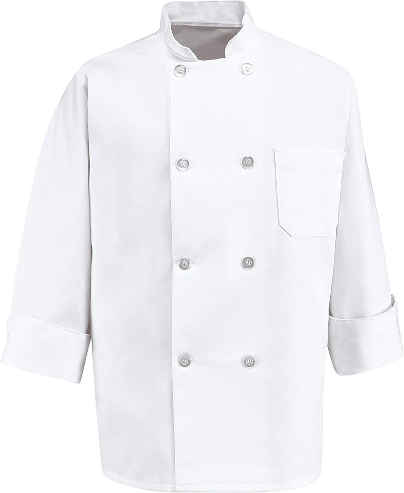 Chef Designs Men's Eight Pearl Button Chef Coat - Image 2